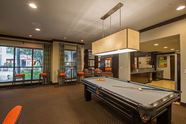 game room at Monaco at Main Apartments