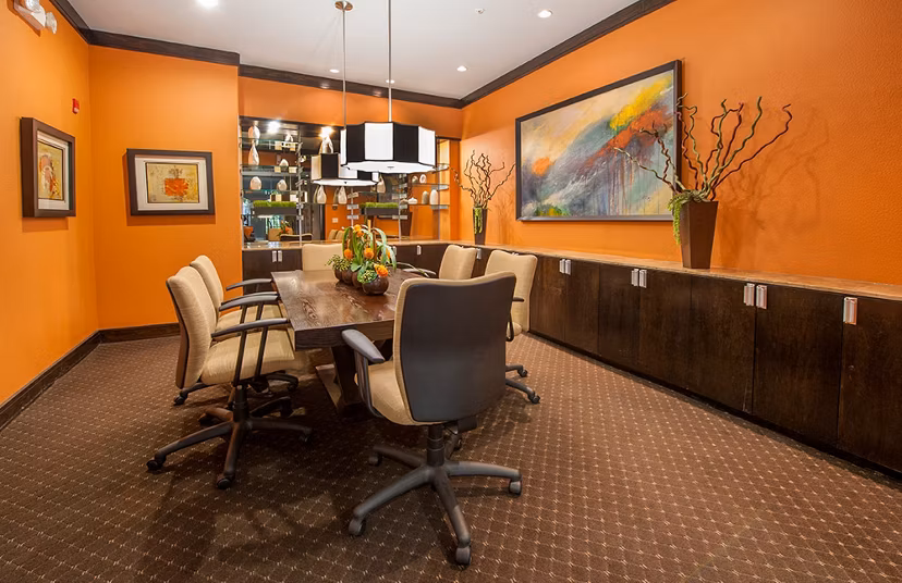 Modern meeting facility with state-of-the-art technology at Monaco at Main Apartments