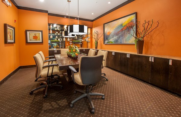Modern meeting facility with state-of-the-art technology at Monaco at Main Apartments