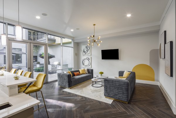 Clubhouse offering luxury amenities at Haus 5350 Apartments