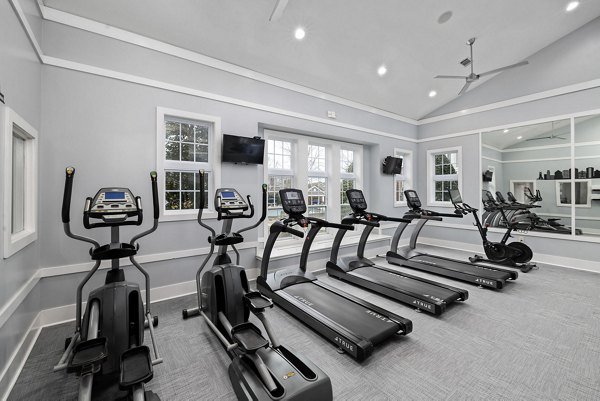 Fitness center with state-of-the-art equipment at Garrett West Apartments