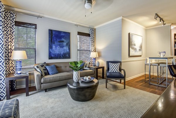 living room at Garrett West Apartments