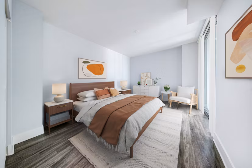 bedroom at Worthing Place Apartments