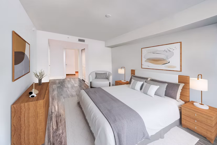 bedroom at Worthing Place Apartments