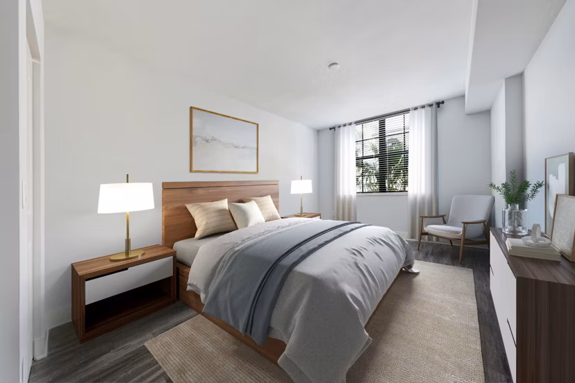bedroom at Worthing Place Apartments