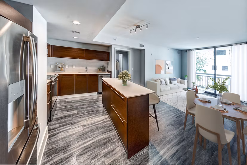 kitchen at Worthing Place Apartments