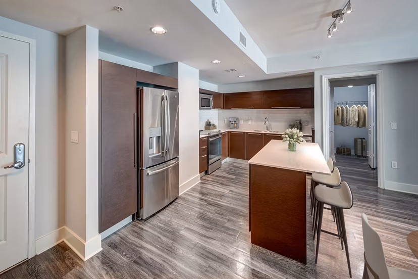 kitchen at Worthing Place Apartments