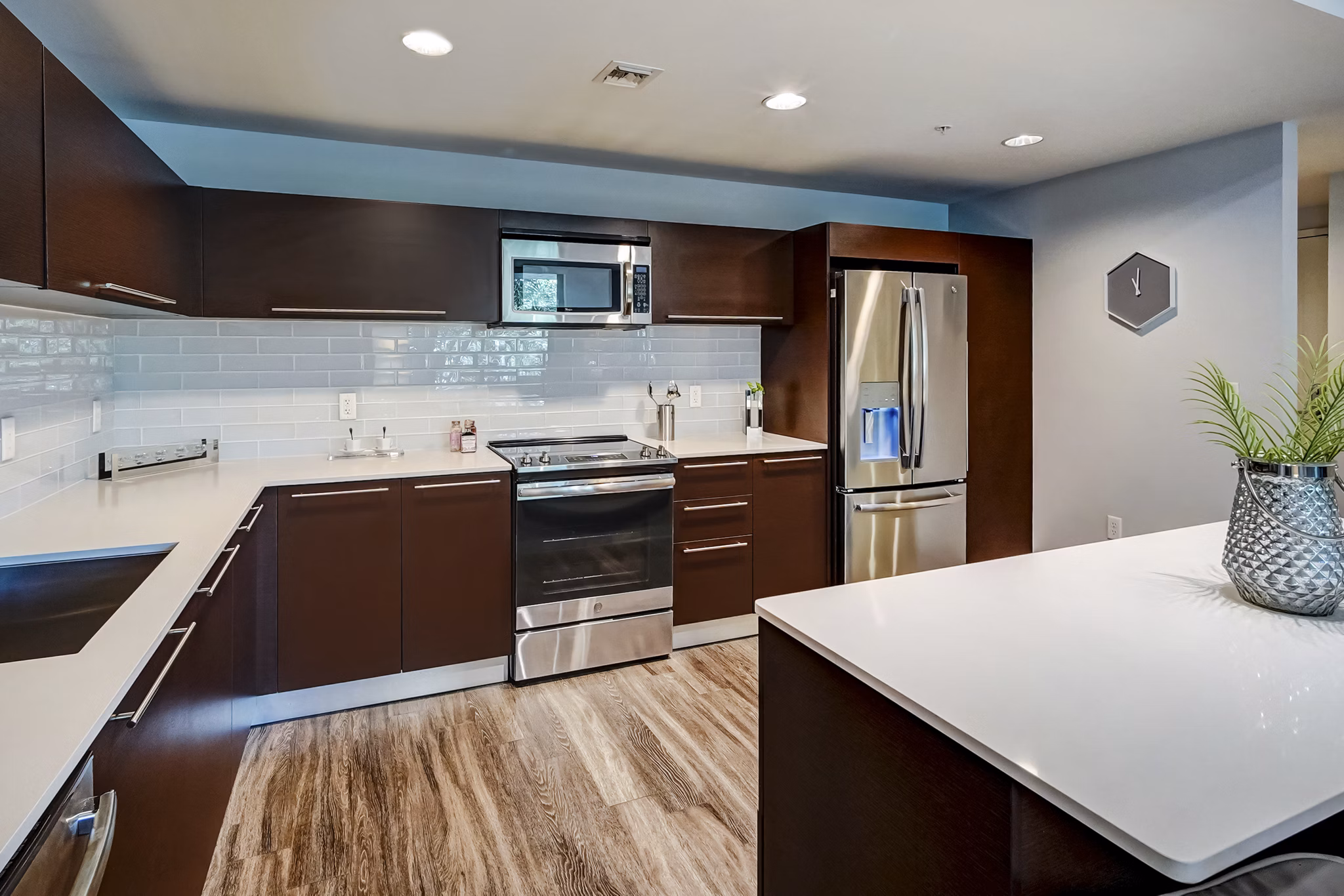 kitchen at Worthing Place Apartments 
