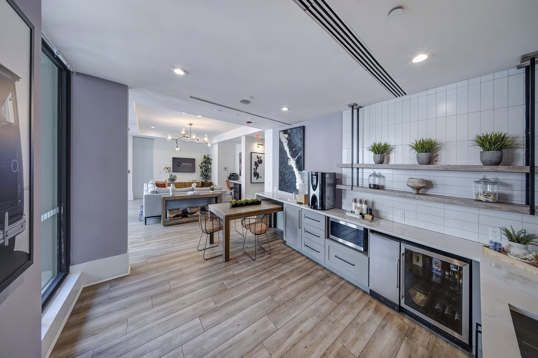 kitchen at Worthing Place Apartments 