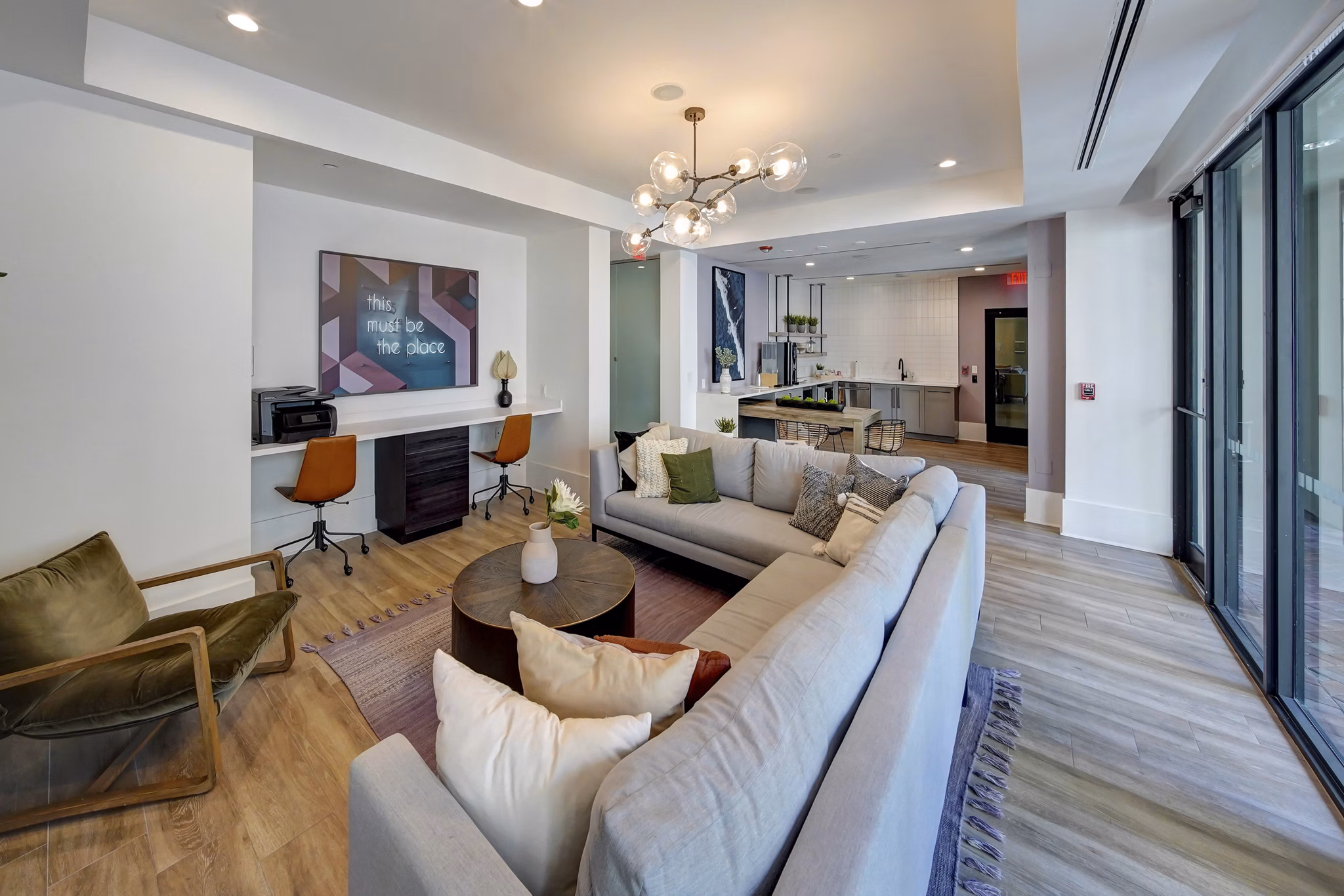living room at Worthing Place Apartments 