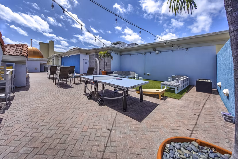 recreational area/patio at Worthing Place  Apartments
