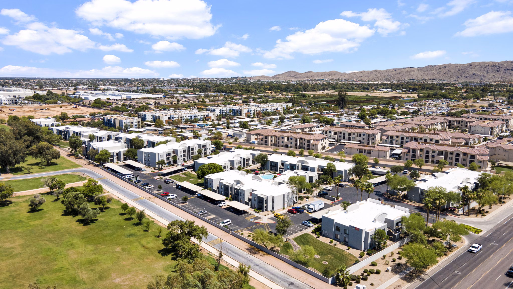 building at Esteban Park Apartments
