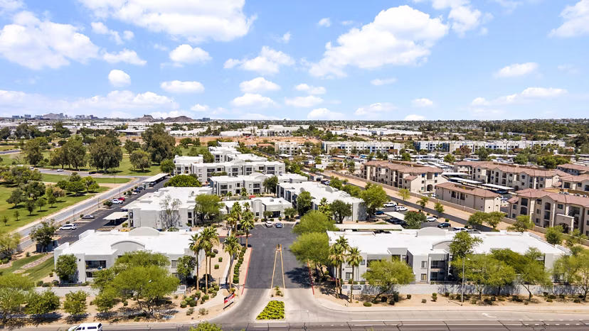 building at Esteban Park Apartments