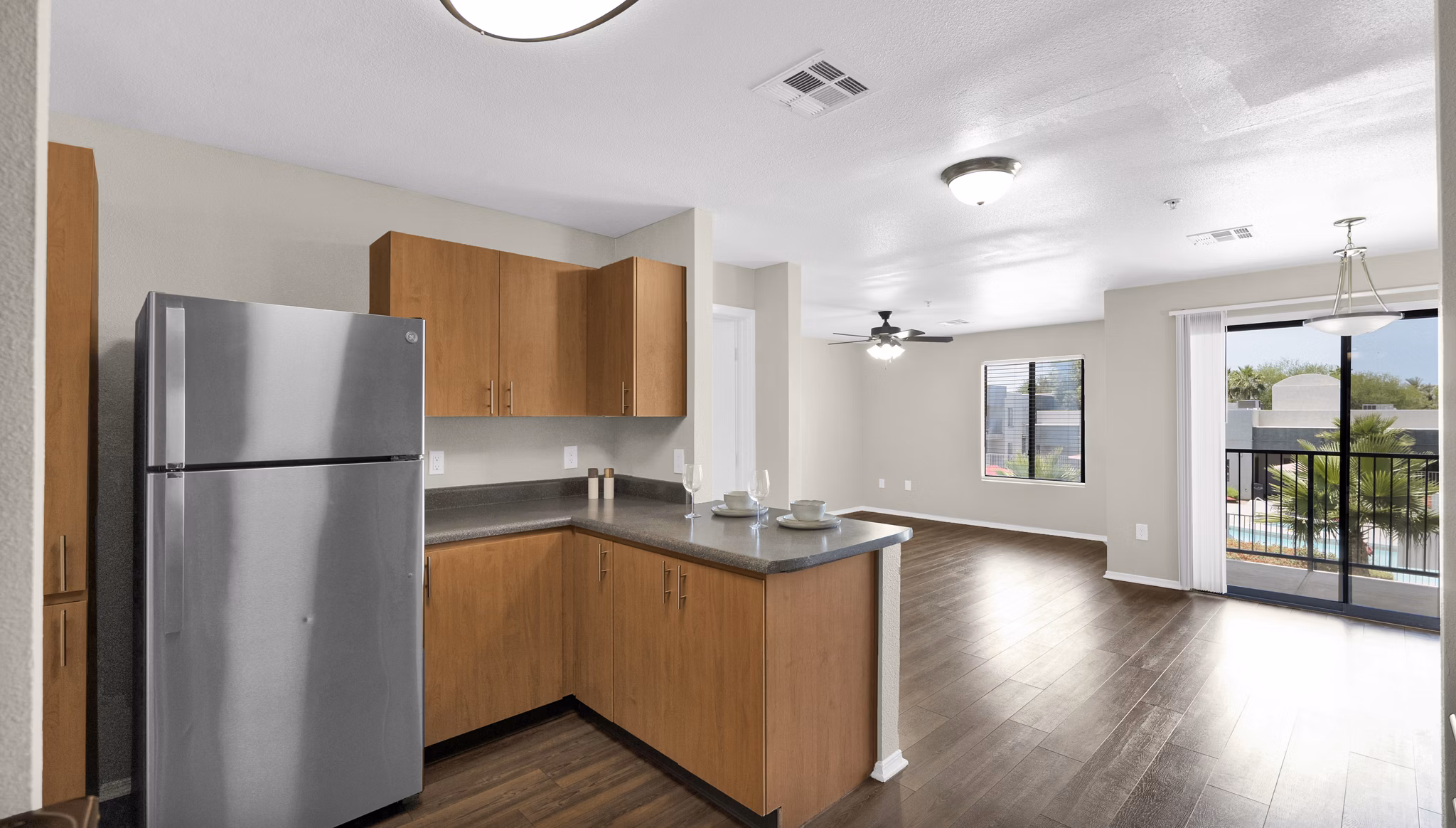 kitchen at Esteban Park Apartments