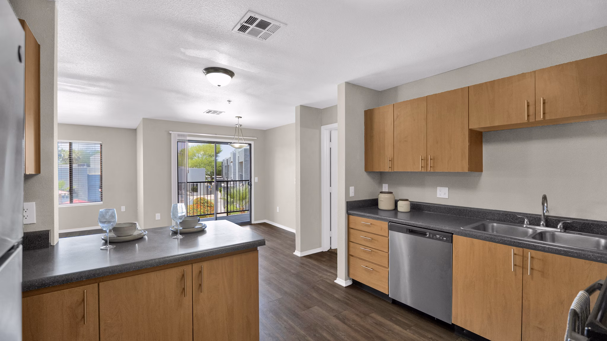 kitchen at Esteban Park Apartments