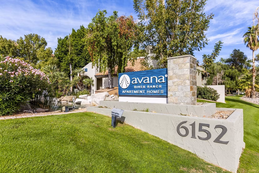 signage at Avana River Ranch Apartments