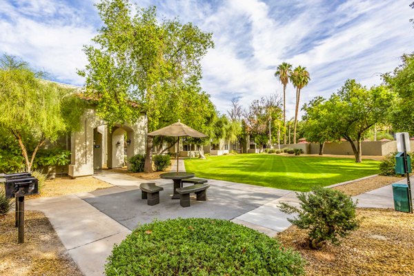 dog park/patio at Avana River Ranch Apartments