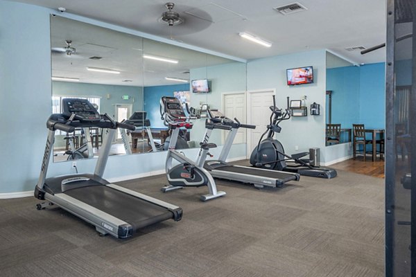 fitness center at The Colony Apartments