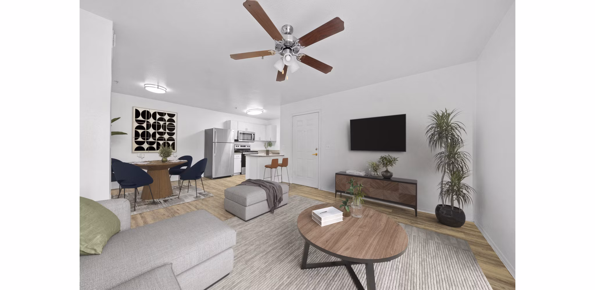 Living Room at The Colony Apartments