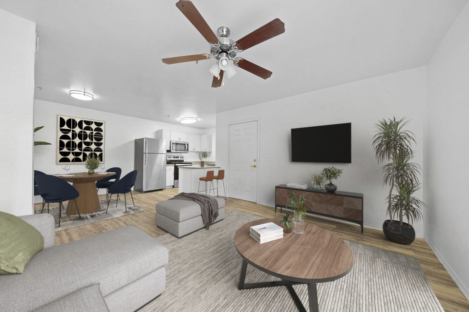 Living Room at The Colony Apartments