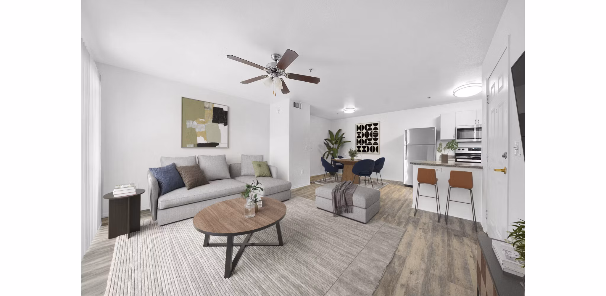 Living Room at The Colony Apartments