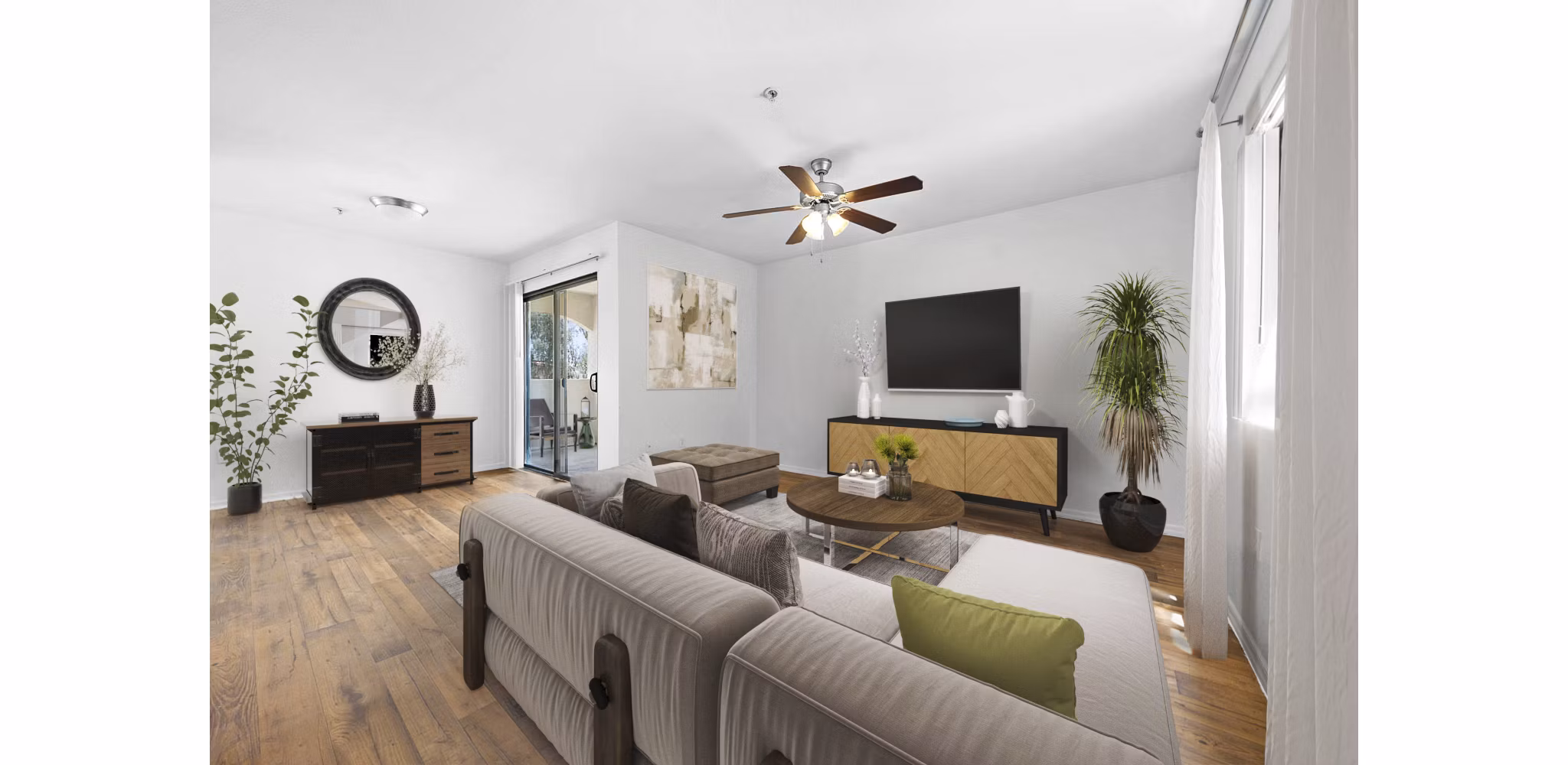 Living Room at The Colony Apartments