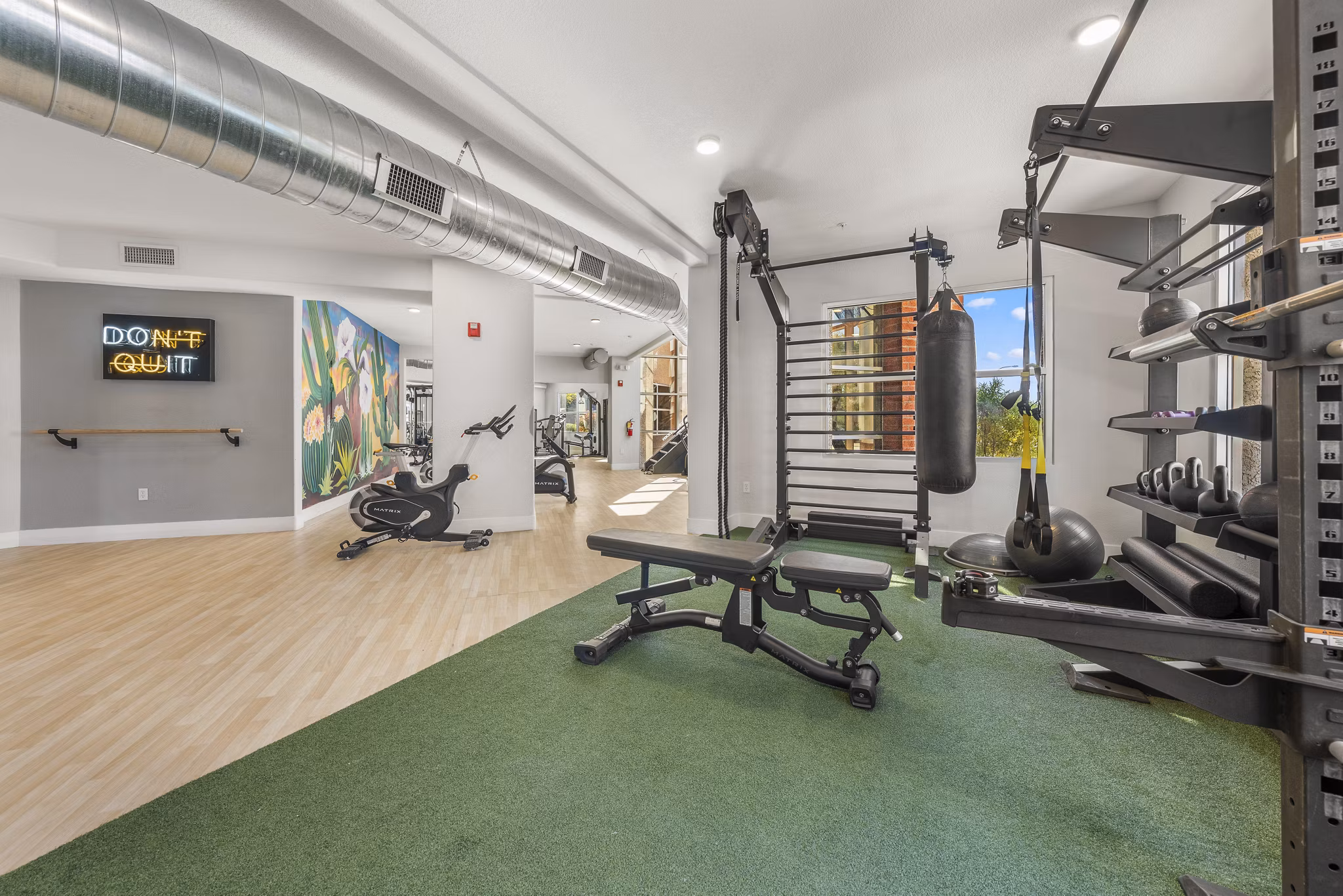 fitness center at Emory Old Town Apartments