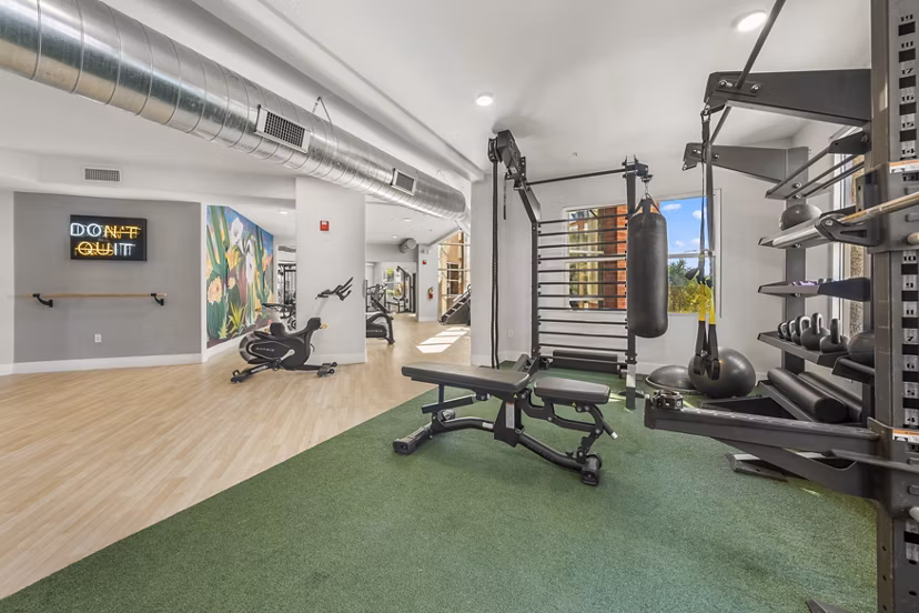 fitness center at Emory Old Town Apartments