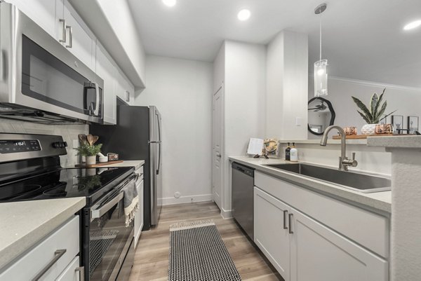 kitchen at The Palladium Apartments 