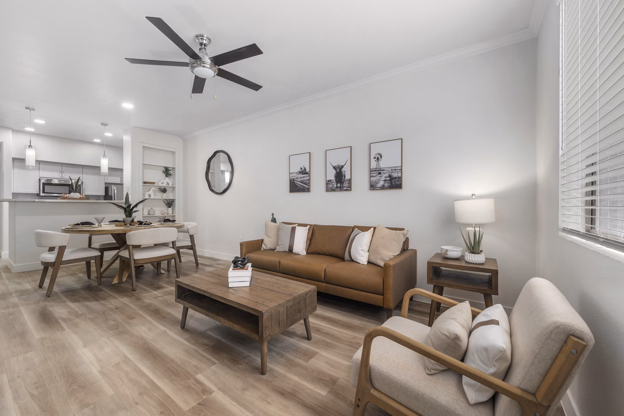 living room at The Palladium Apartments 