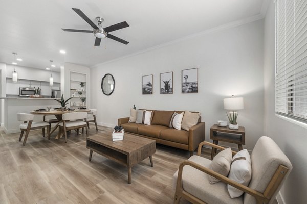 living room at The Palladium Apartments 