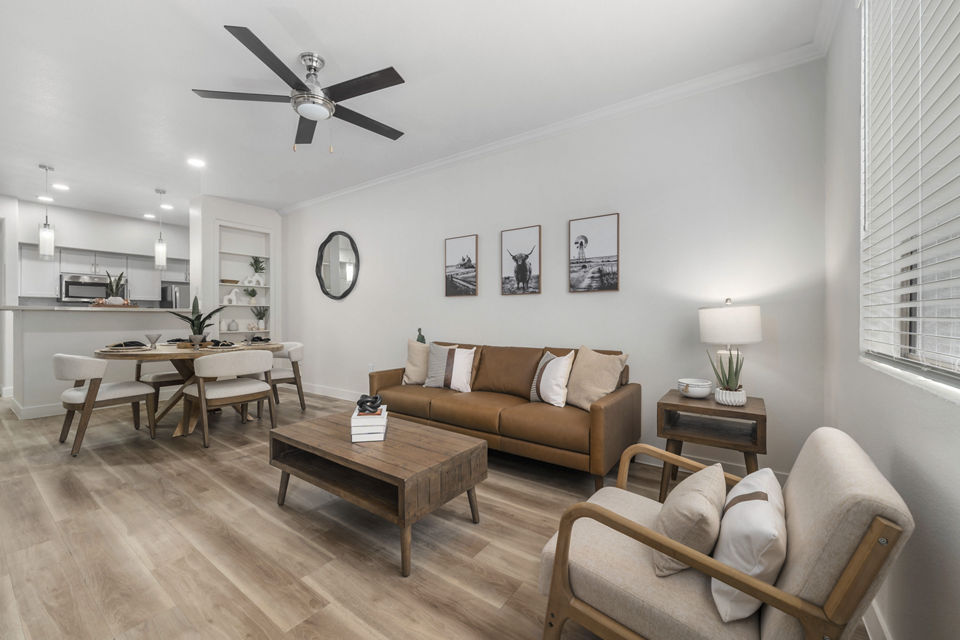 living room at Emory Old Town Apartments