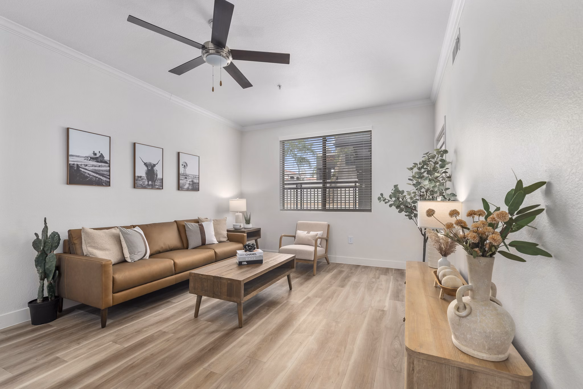 living room at The Palladium Apartments 