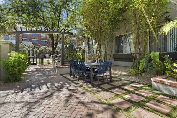 patio at The Palladium Apartments 