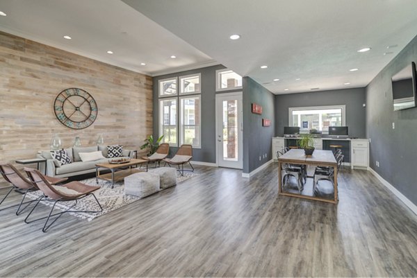 Modern clubhouse featuring luxurious seating and decor at Regal Parc Apartments luxury apartments
