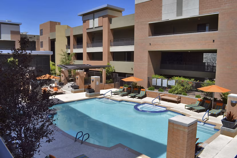 Relaxing pool at Ten Wine Lofts Apartments, perfect for unwinding in a luxurious setting