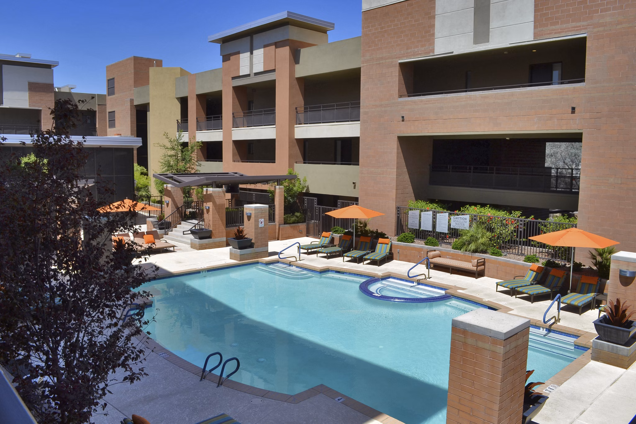 Relaxing pool at Ten Wine Lofts Apartments, perfect for unwinding in a luxurious setting