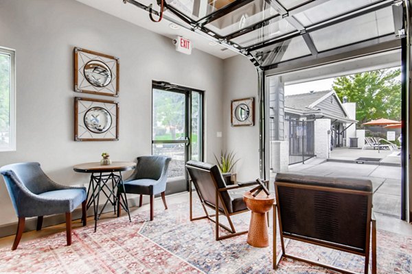 Clubhouse with modern interior design at Canyon Reserve at the Ranch Apartments