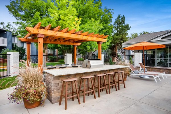 \grill area at Canyon Reserve at the Ranch Apartments