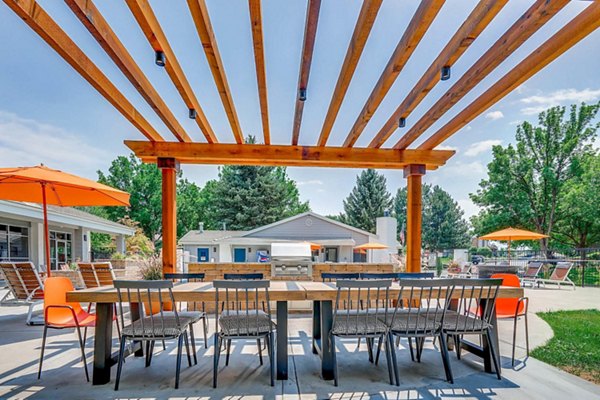 patio at Canyon Reserve at the Ranch Apartments