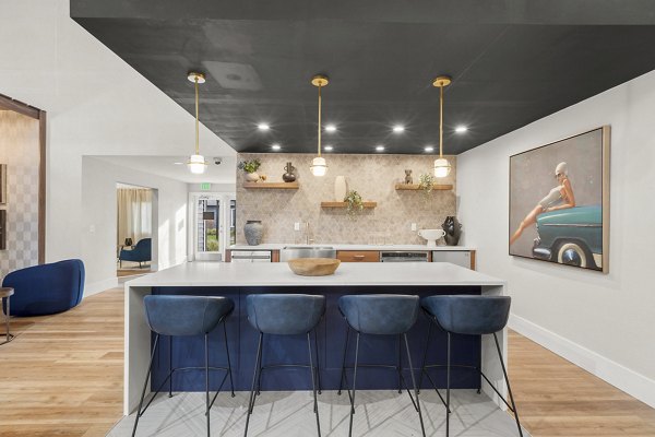 Clubhouse with modern furnishings at Avana Star Lake Apartments, perfect for socializing and community events