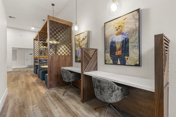 Clubhouse with modern furnishings at Avana Star Lake Apartments, luxury living spaces in desirable location