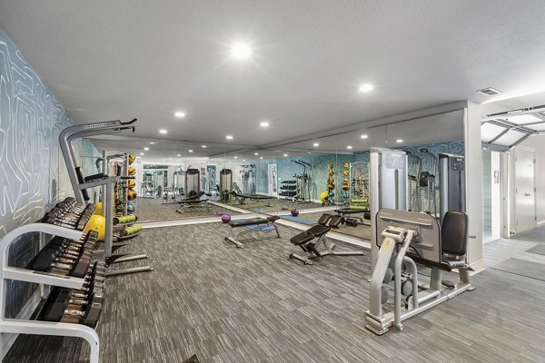 fitness center at Avana Star Lake Apartments