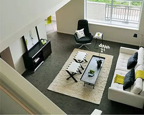 living room at On the Park Apartments