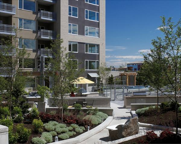 View #2 of the Courtyard in the Ballard on the Park project in the Ballard district of Seattle, WA.  ©2010 Randall J. Corcoran (206-941-1927), All Rights Reserved.