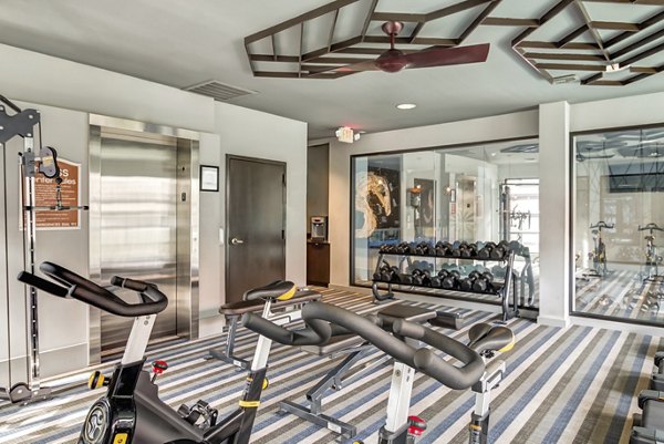 fitness center at Villas at River Oaks Apartments