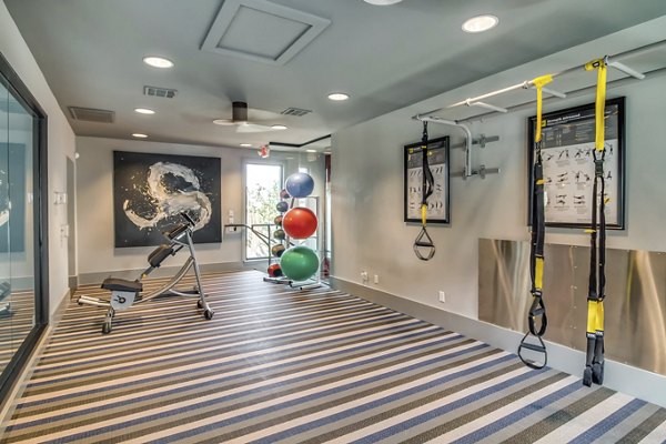 fitness center at Villas at River Oaks Apartments
