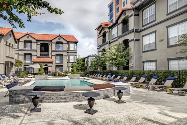 pool area at Villas at River Oaks Apartments