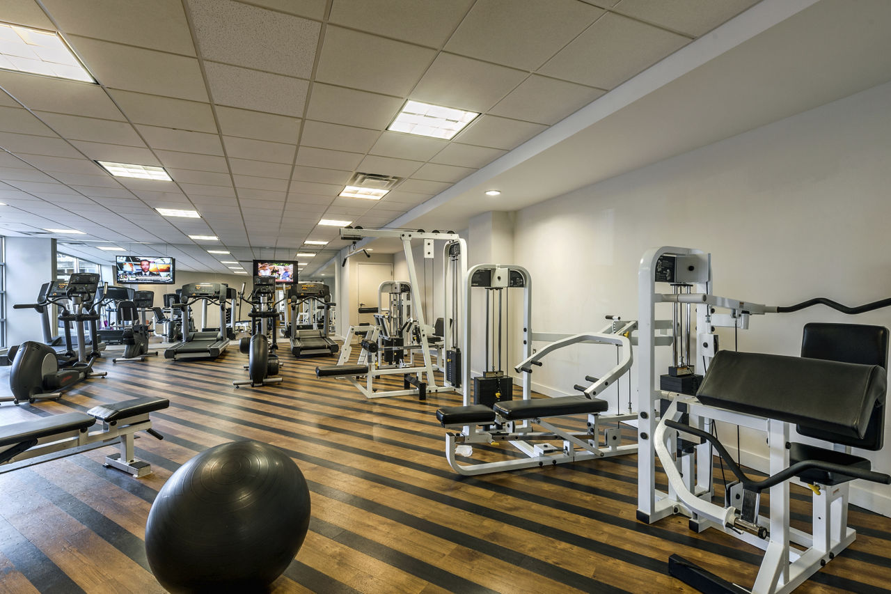 Gym at Aventine At Fort Totten A Greystar Avana Community