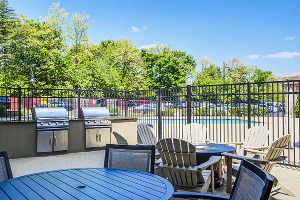 grill area at Aventine at Fort Totten